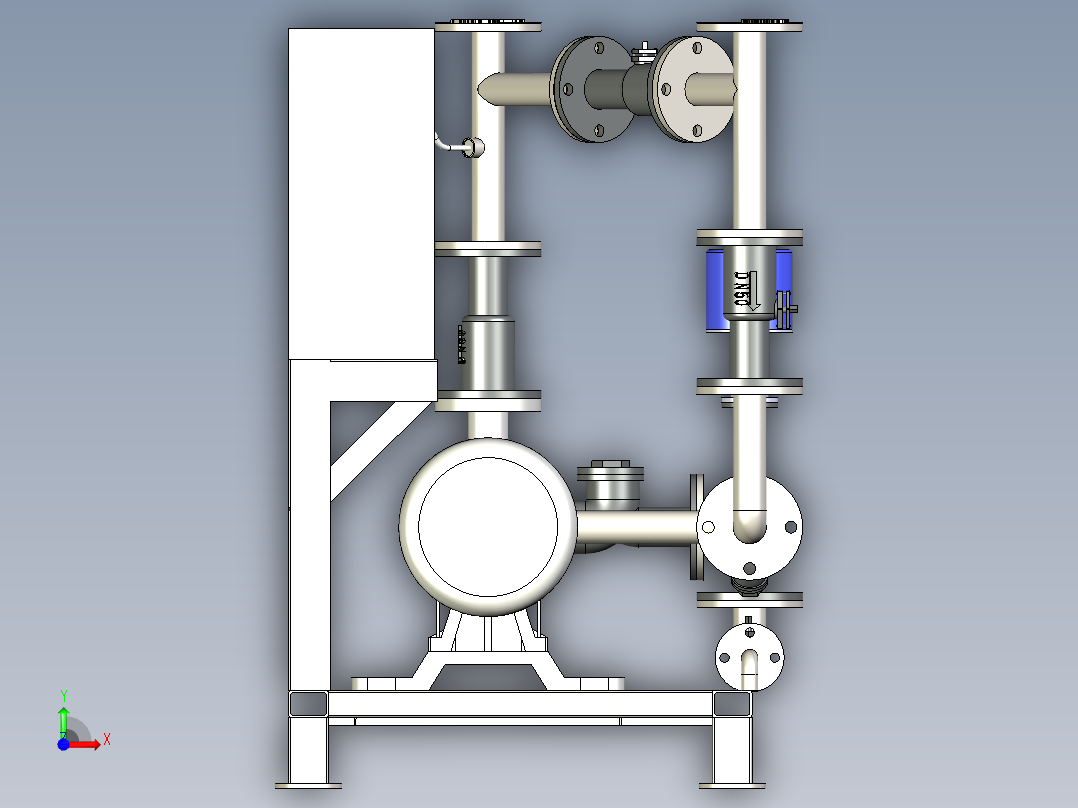 导热油二次循环系统前视图