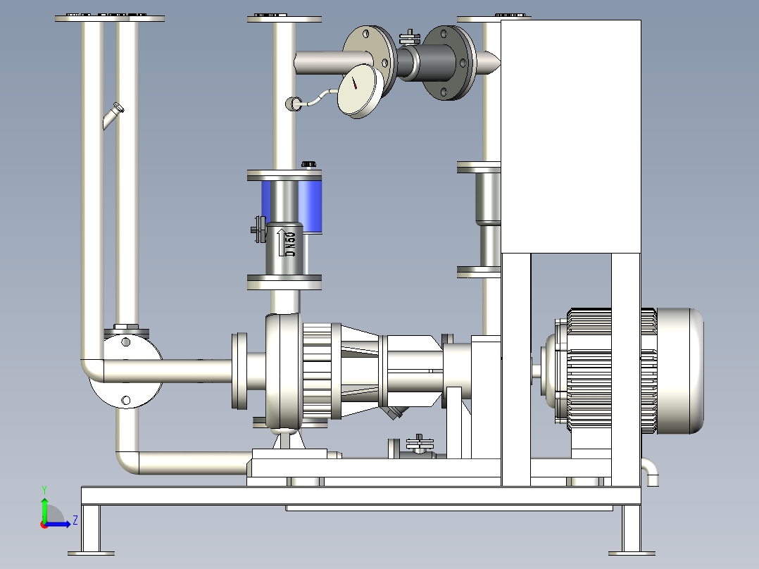 导热油二次循环系统左视图