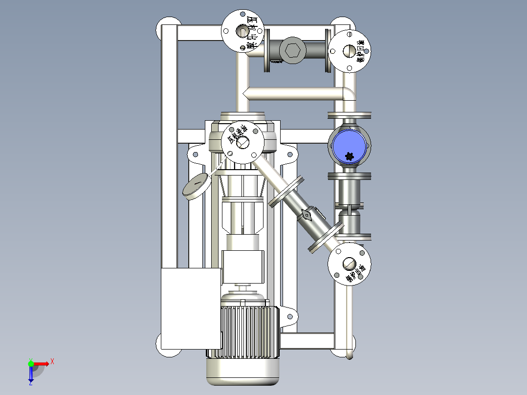导热油二次循环系统俯视图