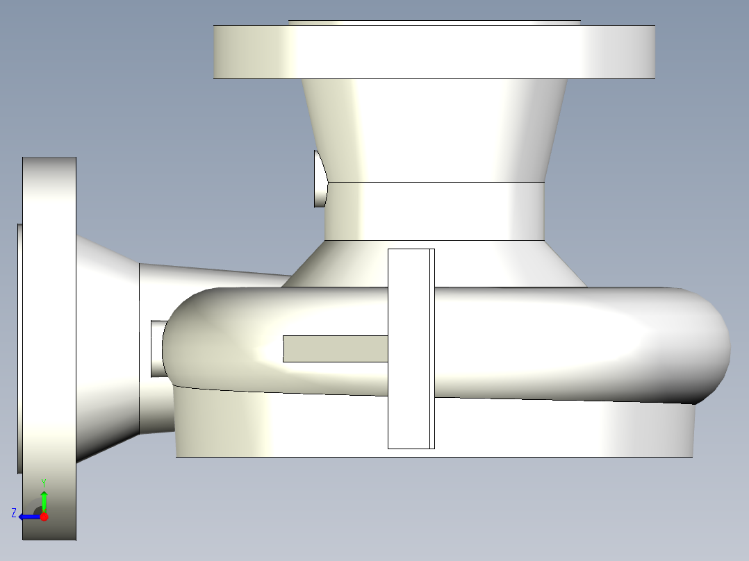 中心泵壳体外壳模型--316988-12右视图