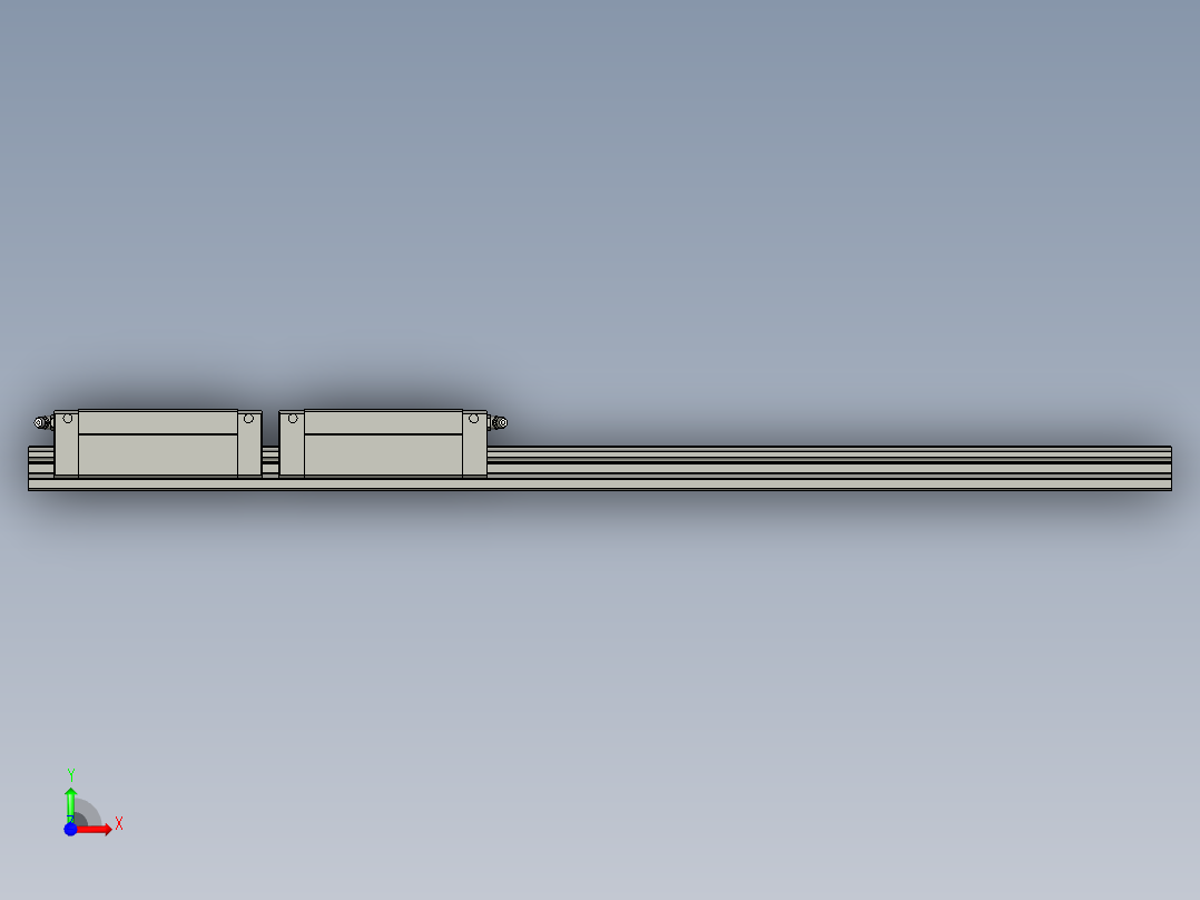 SHS35V2SS67015II滚珠导轨前视图