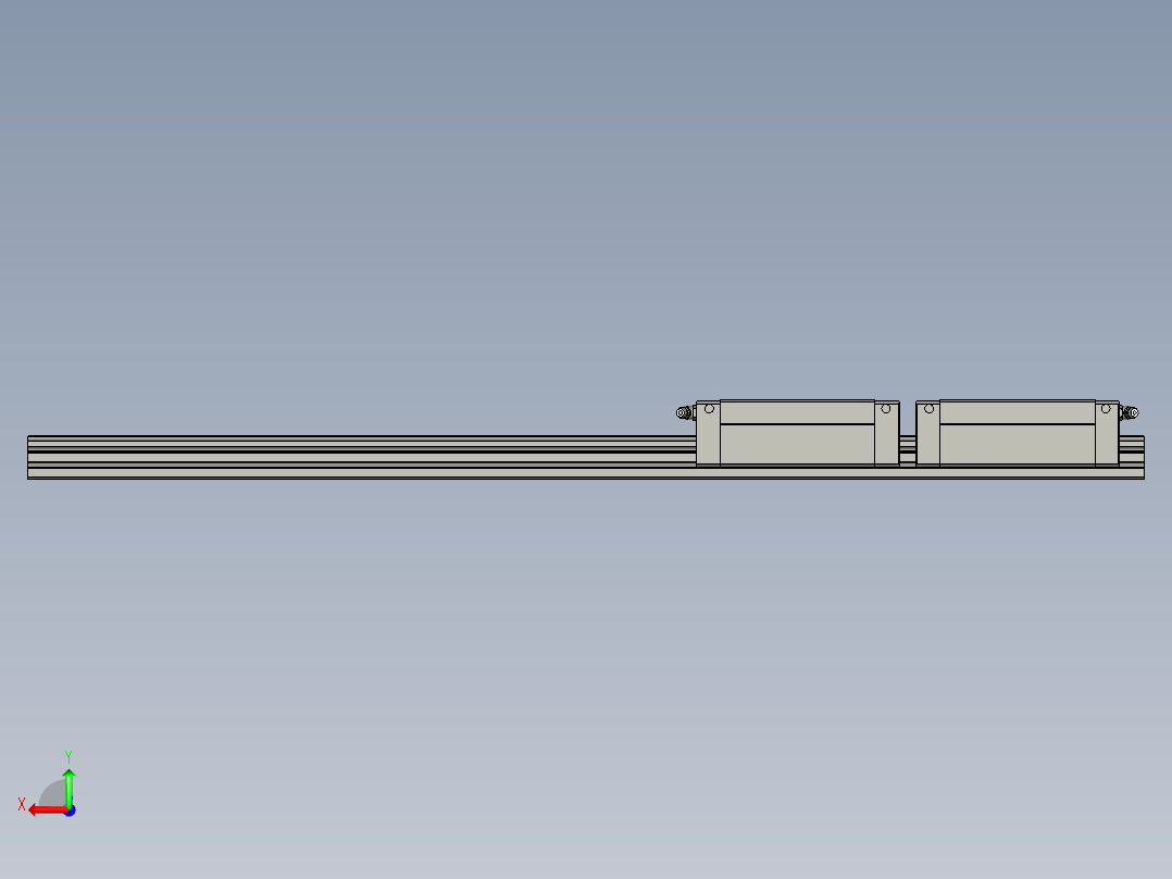 SHS35V2SS67015II滚珠导轨后视图