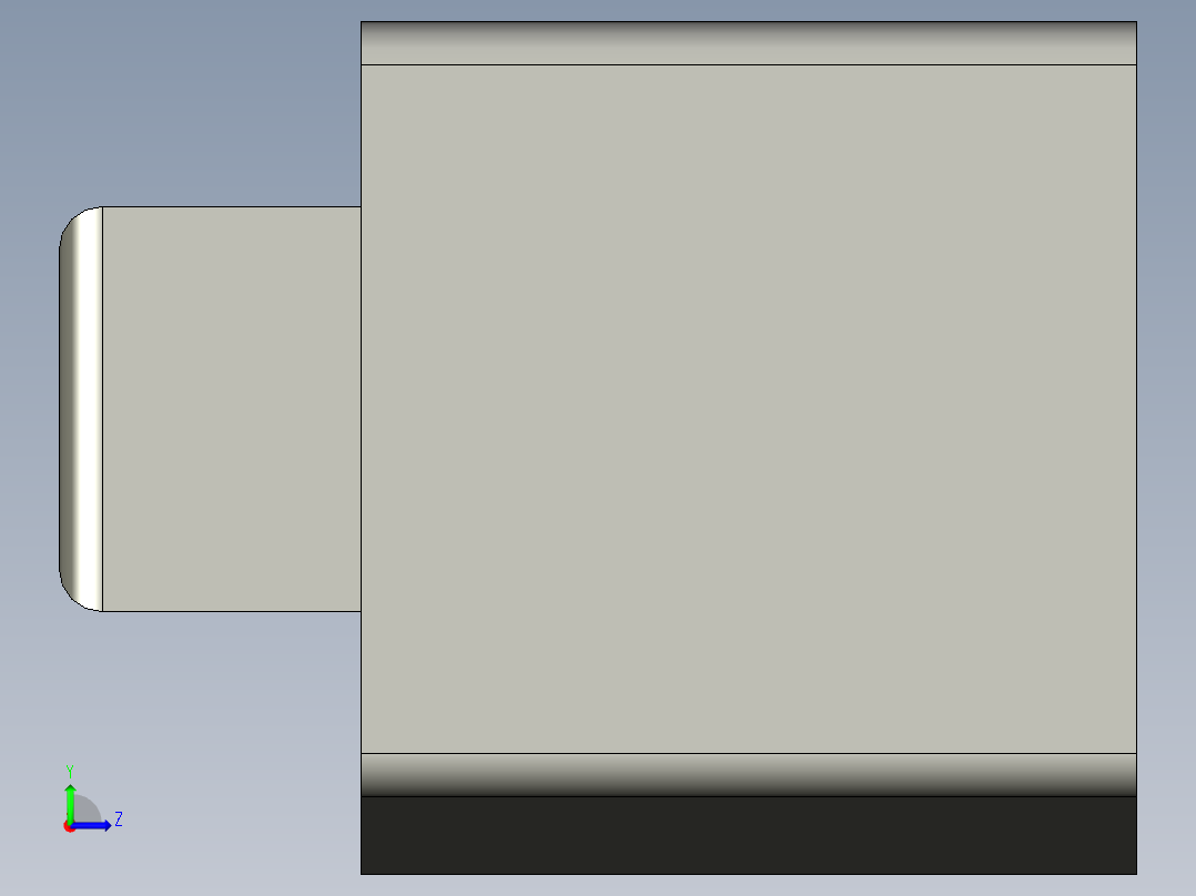 90GF125RC-90YS90GY38精研电机减速机_2无转盘左视图