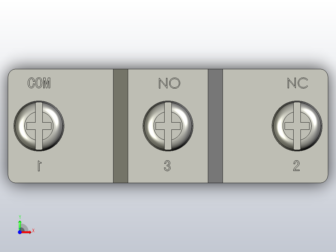 微动开关传感器ZLB03-B前视图