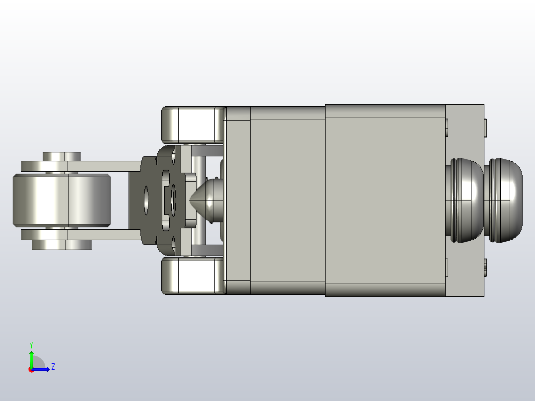微动开关传感器ZLB03-B左视图