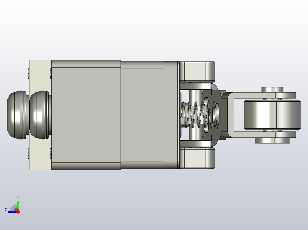 微动开关传感器ZLB03-B右视图
