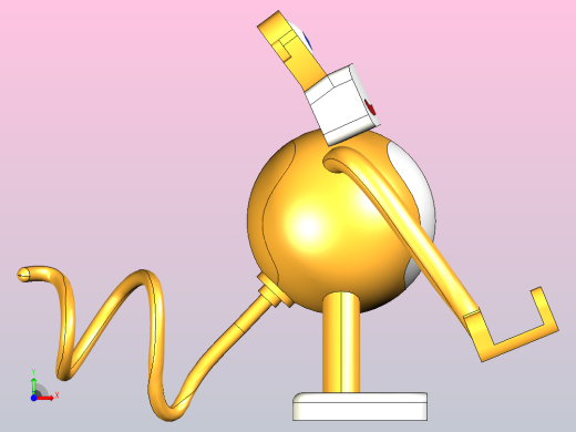 可爱的猴子电话架前视缩略图