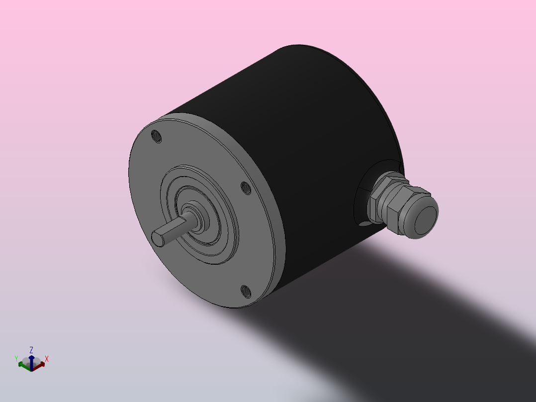ESP5805-001系列增量编码器_ESP5805-001正等轴测图