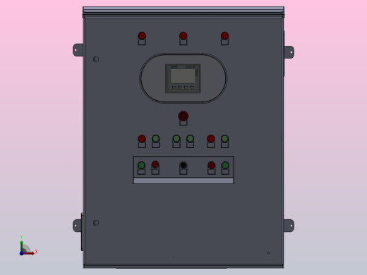 电气面板前视缩略图
