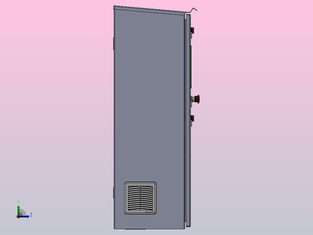 电气面板左视图