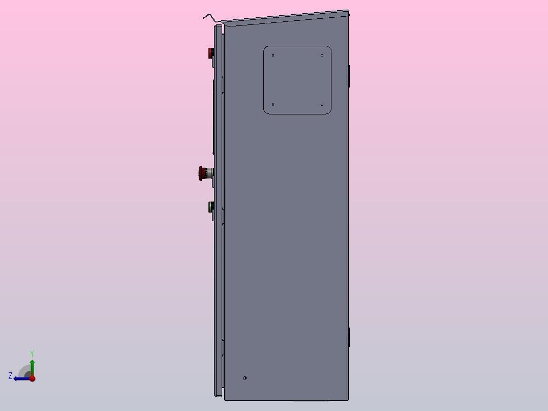 电气面板右视图