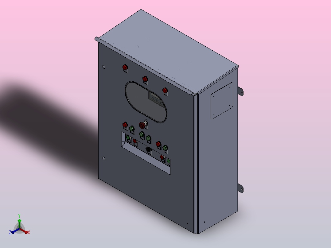 电气面板正等轴测图