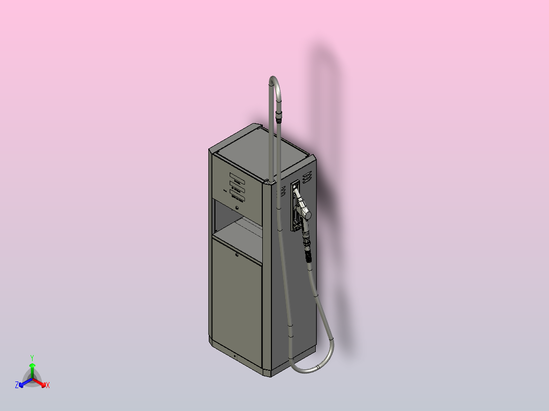 燃料分配器加油机主视图