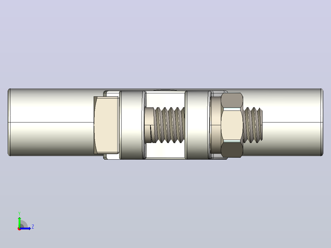 3.0 AWG电池电缆连接器左视图