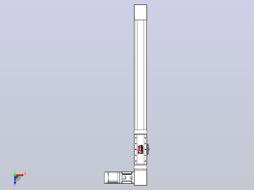 伺服电机集成皮带传动直线执行器TPA-OCB-60-140-L550-DL-J60-N3俯视缩略图