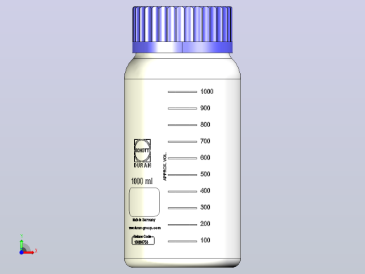 实验室瓶1l GL80溶液瓶前视缩略图