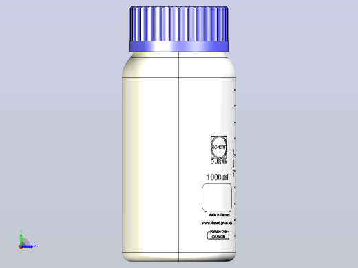 实验室瓶1l GL80溶液瓶左视缩略图