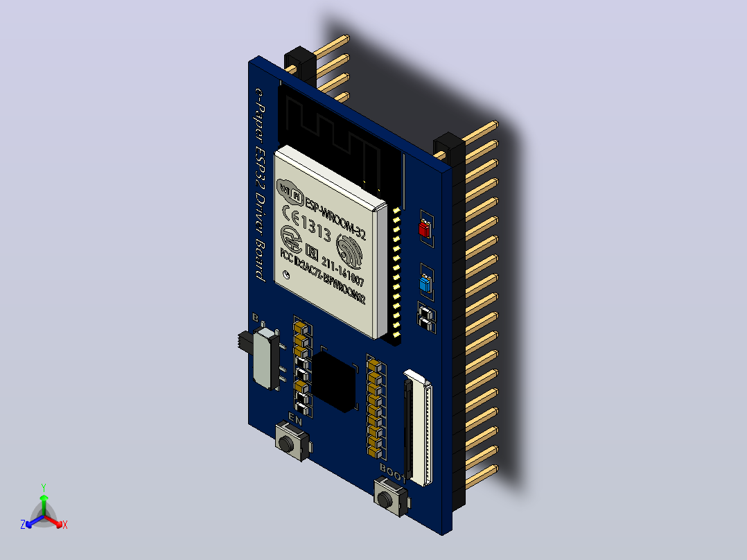 电子纸Esp32 -驱动板主视图