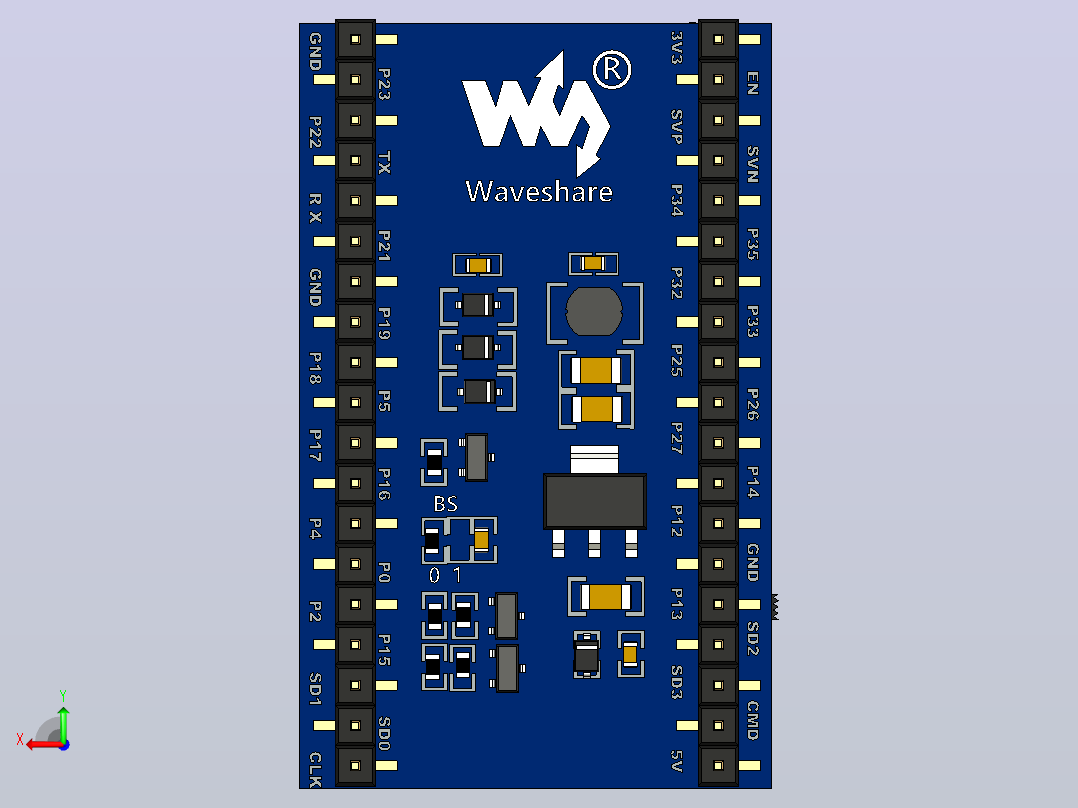 电子纸Esp32 -驱动板后视图