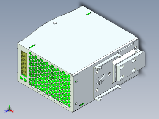 明纬开关电源适配器变压器SDR-240-24正等轴测缩略图