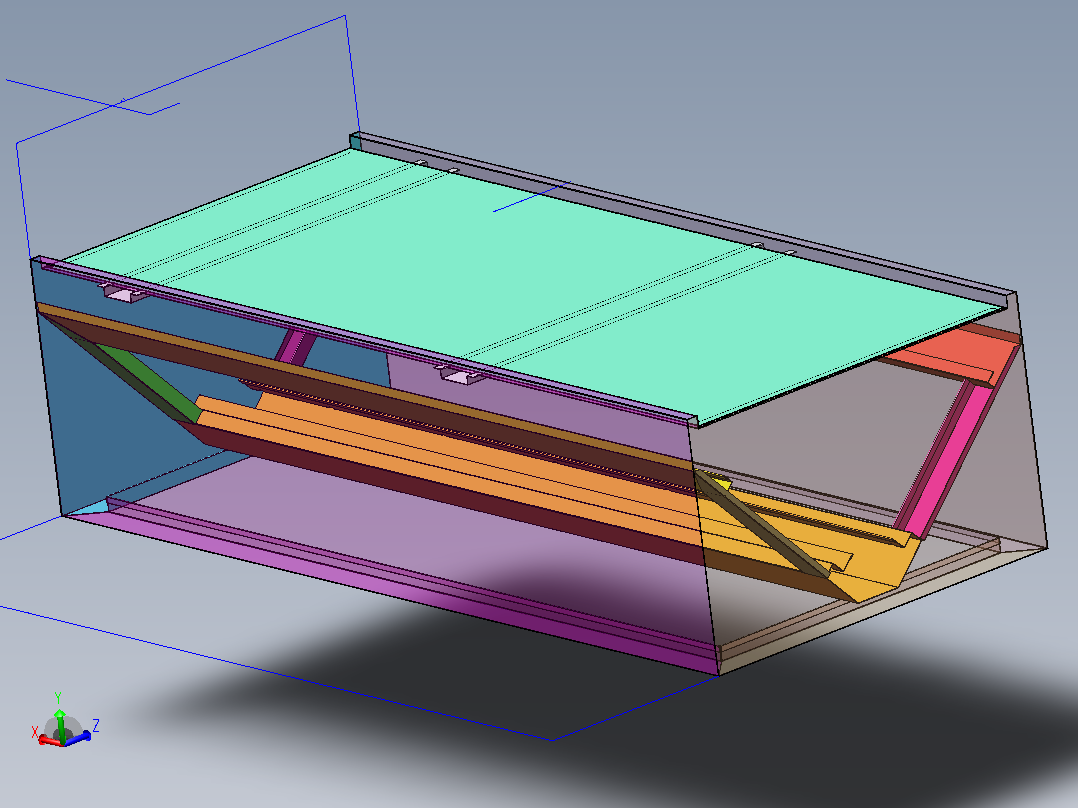 格林豪泰方型烟罩1465X650X400主视图