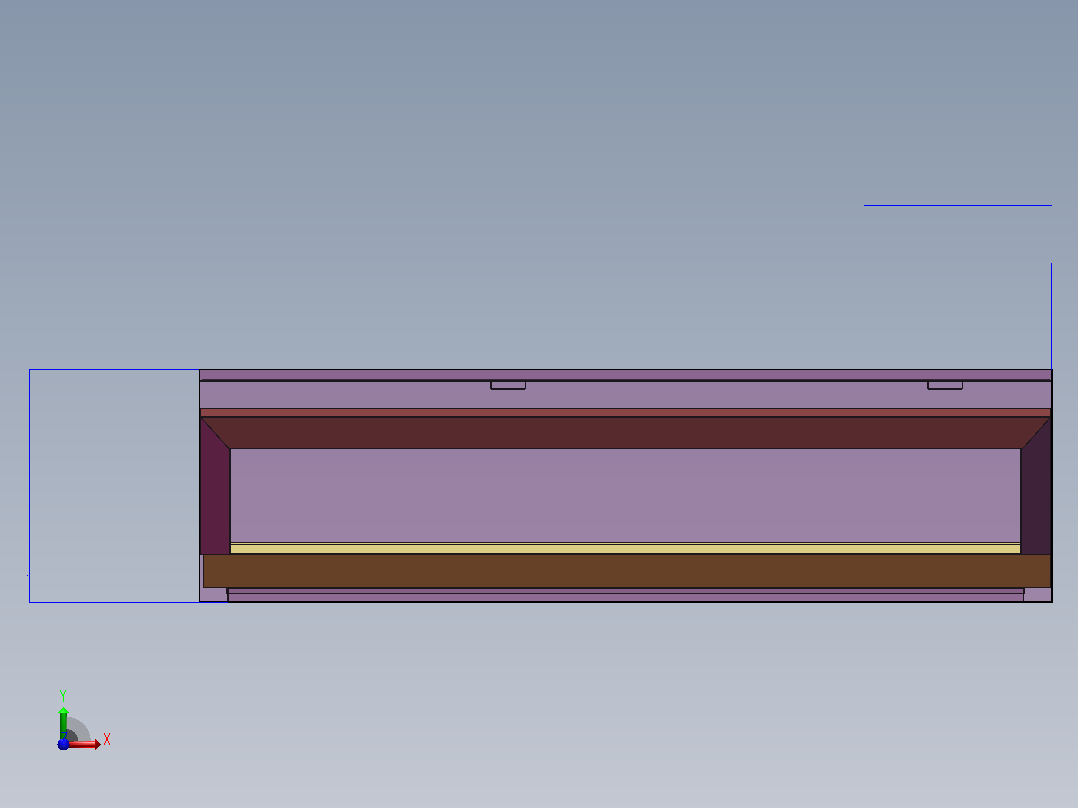 格林豪泰方型烟罩1465X650X400前视图