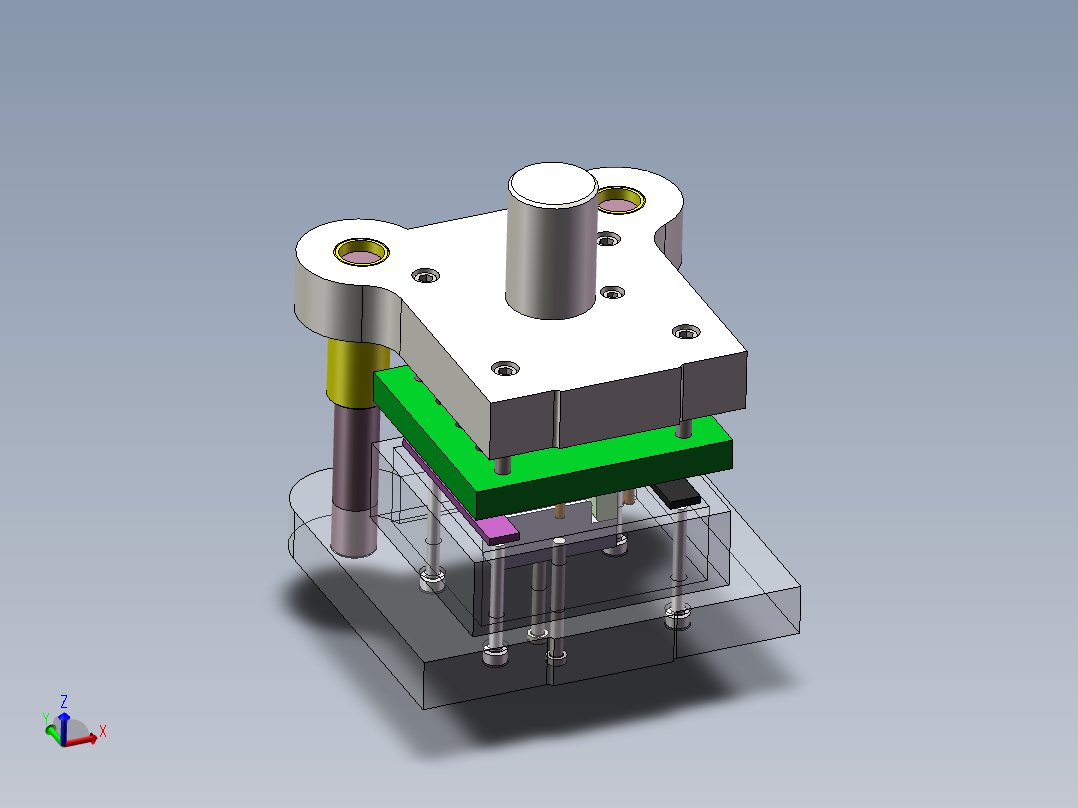 Z型零件冲压弯曲模具设计含CAD图纸SolidWorks150