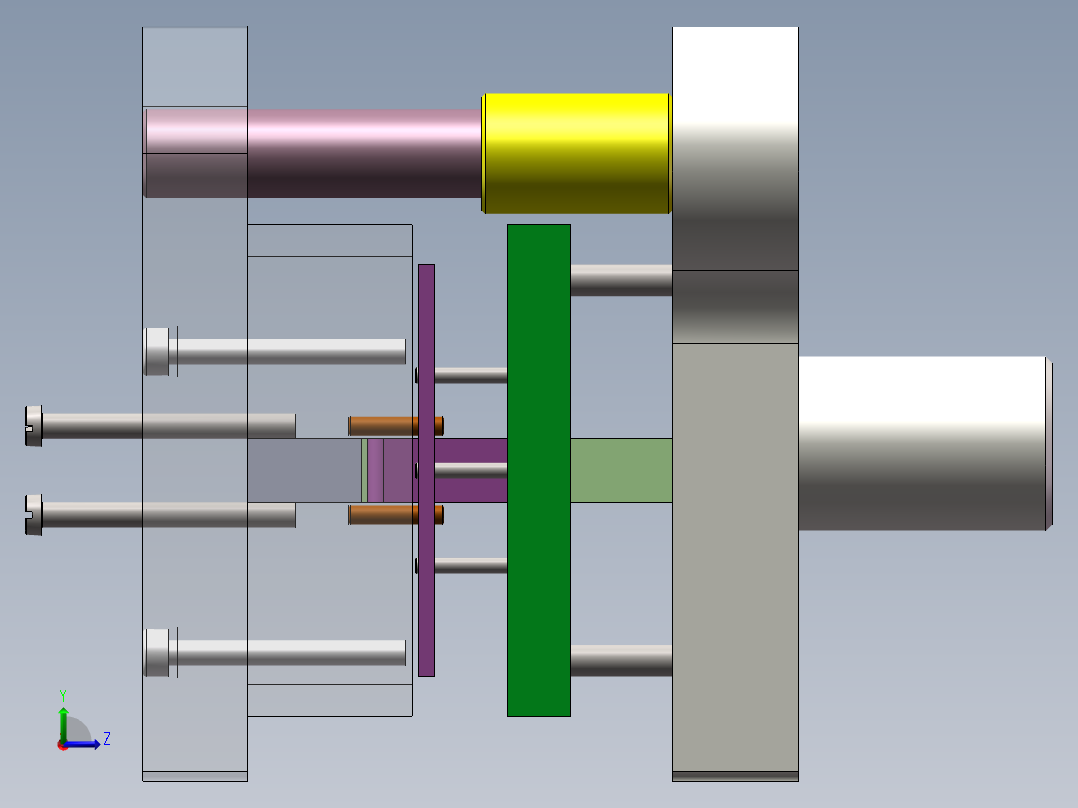 Z型零件冲压弯曲模具设计含CAD图纸SolidWorks150左视图