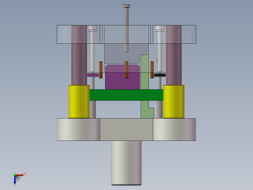 Z型零件冲压弯曲模具设计含CAD图纸SolidWorks150俯视缩略图