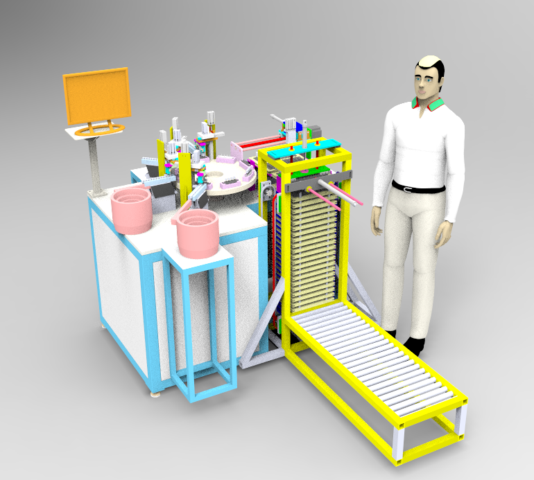全自动按钮装配机3D模型