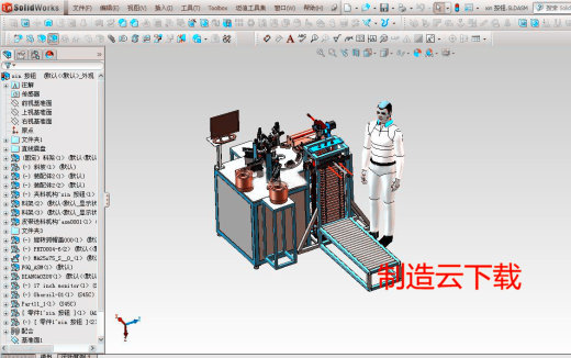 全自动按钮装配机3D模型缩略图