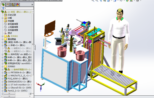 全自动按钮装配机3D模型缩略图