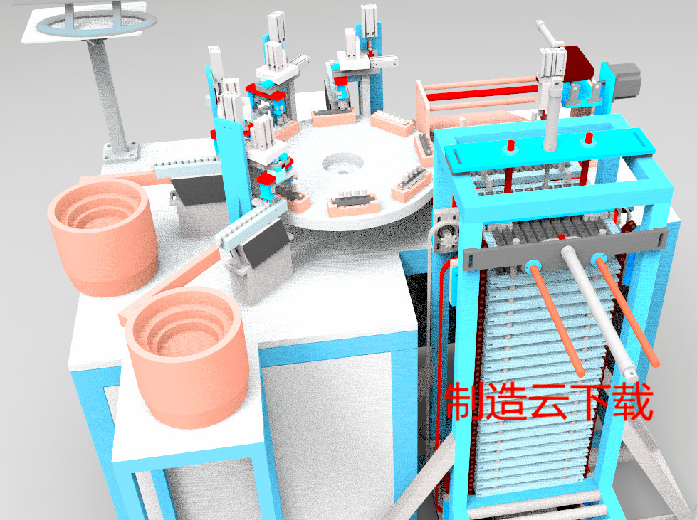 全自动按钮装配机3D模型