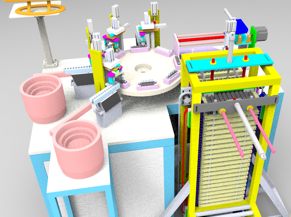 全自动按钮装配机3D模型