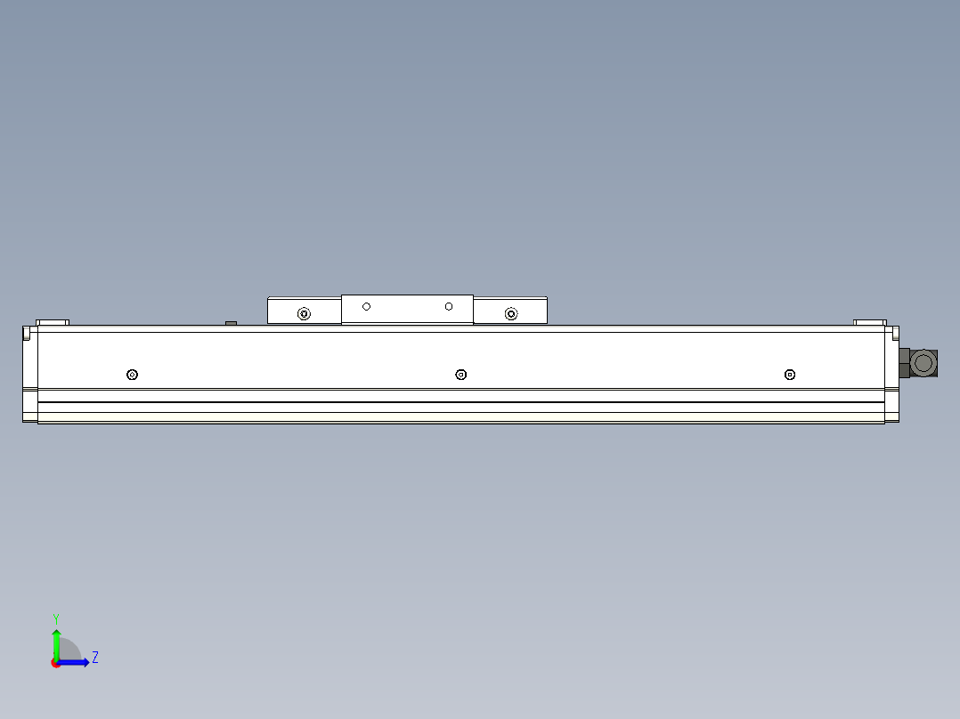 Toyo东佑达直线模组-ECH10-100-M+煞車左视图