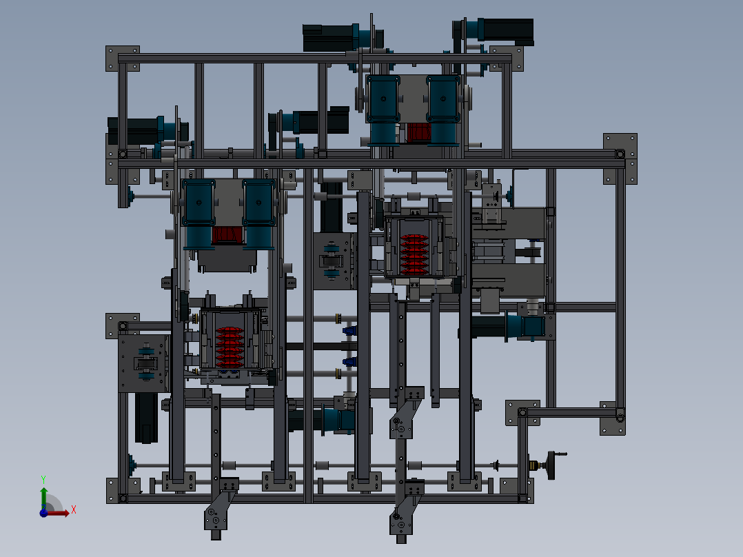 折叠和包装机前视图