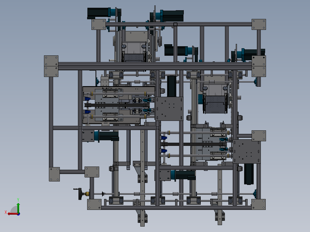 折叠和包装机后视图
