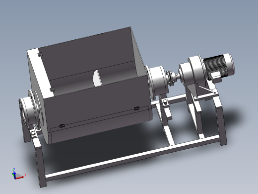 单轴卷面机3d图纸 搅拌和面设备sw图纸+工程图CAD三维3d模型