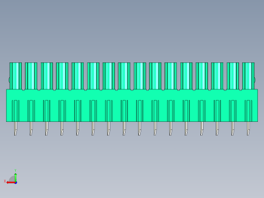 DEGSON 15EDG 系列 3.81mm 插拔式接线端子-15EDGB-3.81-16P-14-00AH后视缩略图