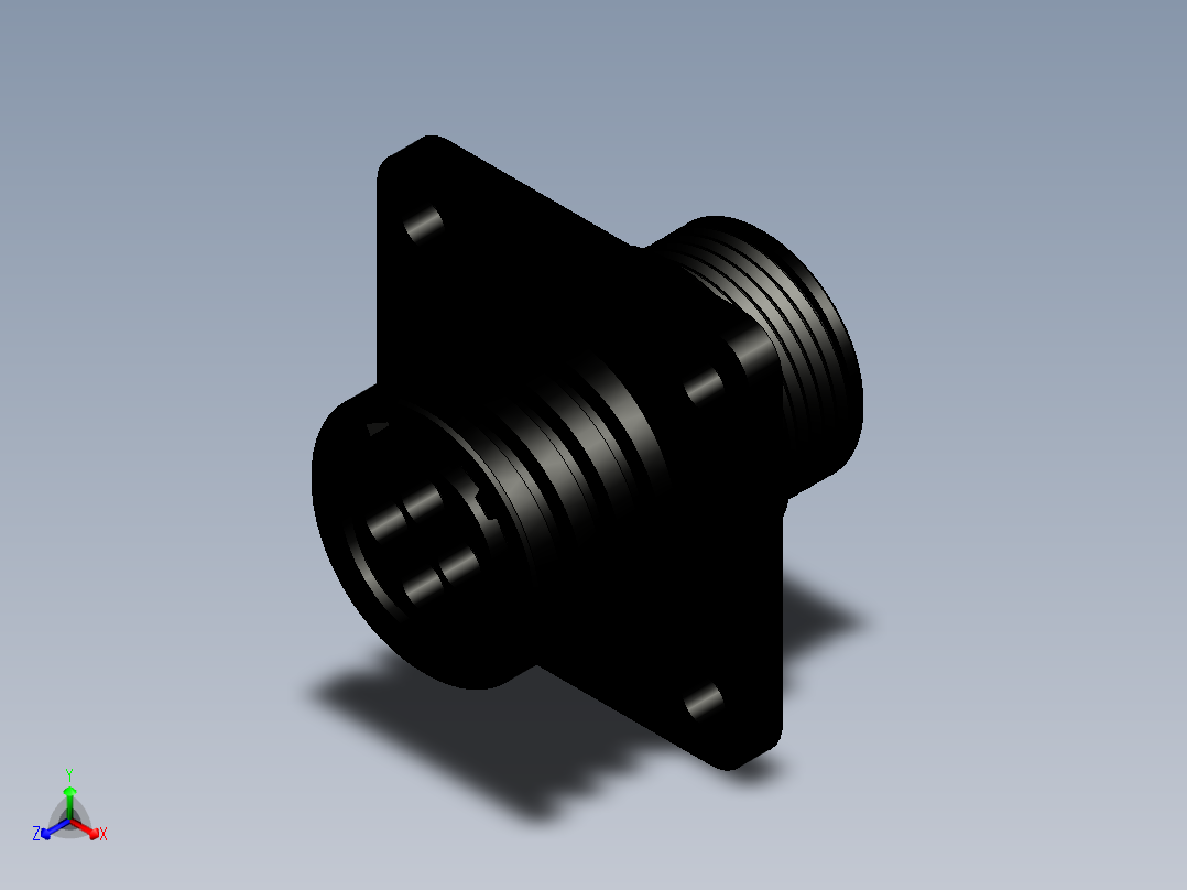 湿度-潮湿传感器-空调传感器正等轴测图