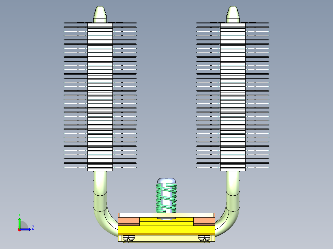 NOCTUA NH-D9L NH-D9X CPU冷却器左视图