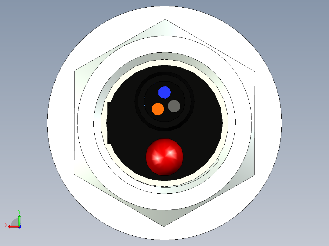M12 E12-DS20扩散式光电传感器后视图