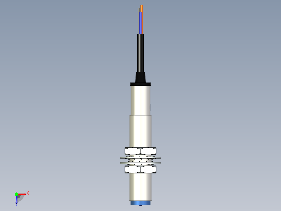 M12 E12-DS20扩散式光电传感器俯视图