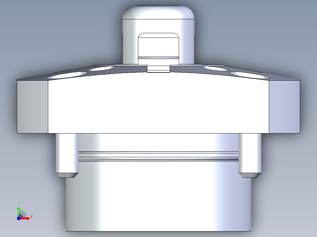 KOSMEKSFK2160-G多系列多零件图纸模型前视图