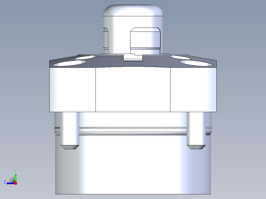 KOSMEKSFK2160-G多系列多零件图纸模型右视图