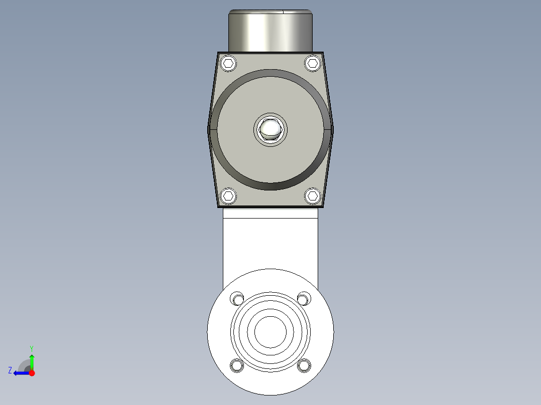 阀门模型-___DN16______右视图