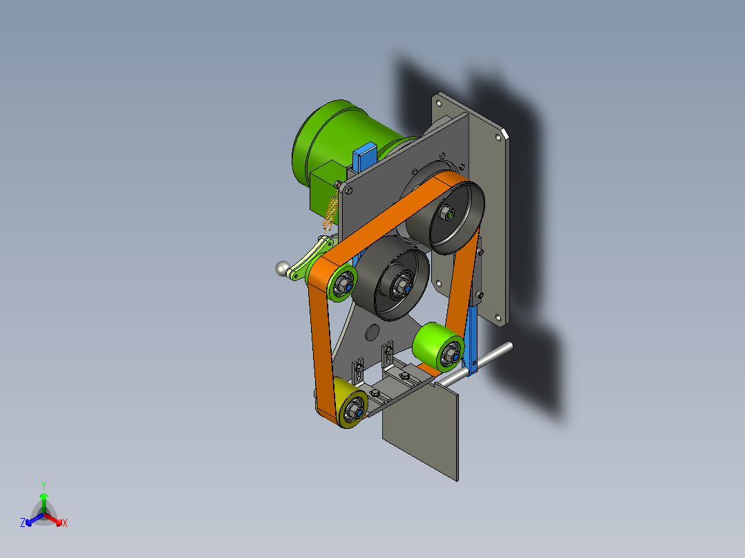 1500х50带式研磨机主视图