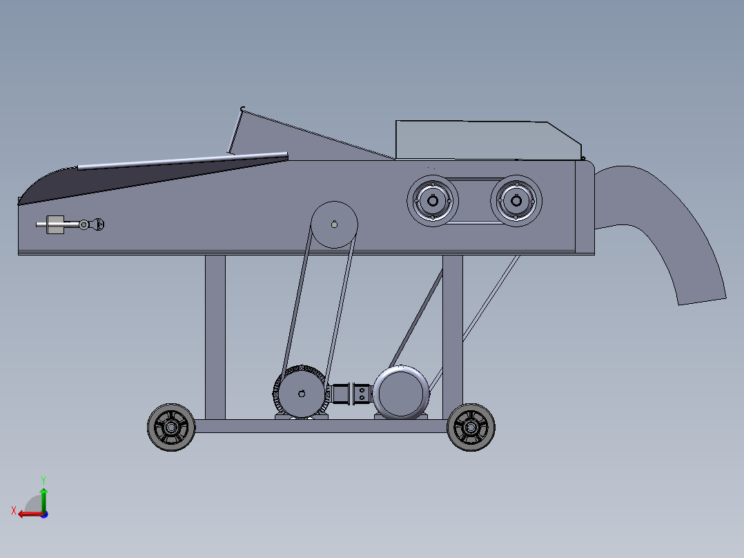 粉碎机 2后视图