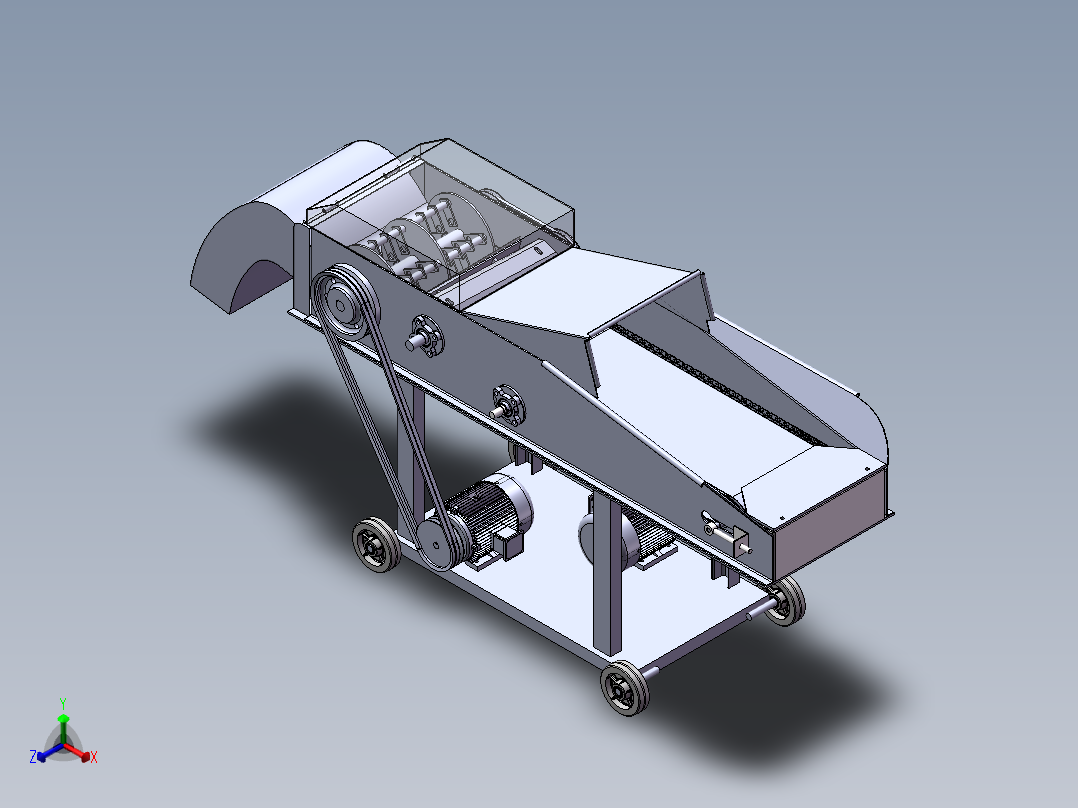 粉碎机 2正等轴测图