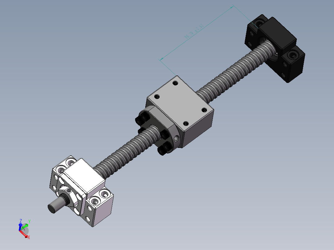 滚珠丝杠（直径16mm 行程175mm）
